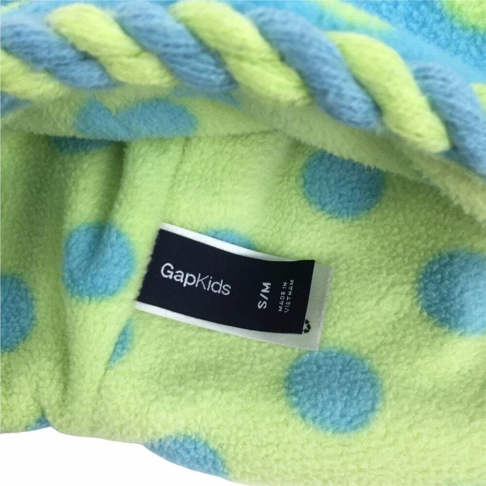 Gap Kids Blue Polka Dots Pom Pom Beanie Size S/M - Picture 7 of 7